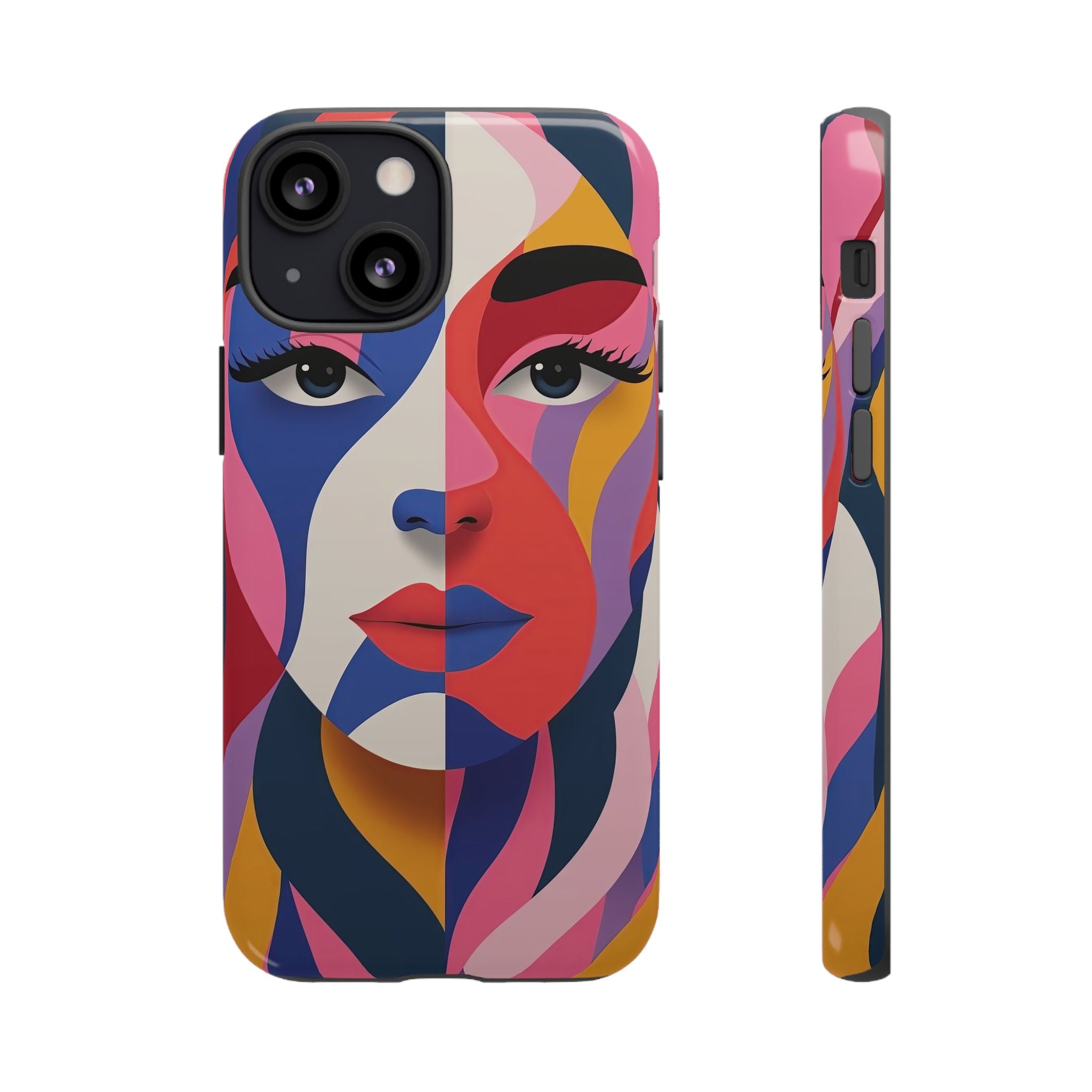 Abstract Colourful Face iPhone Case | Vibrant Pop Art