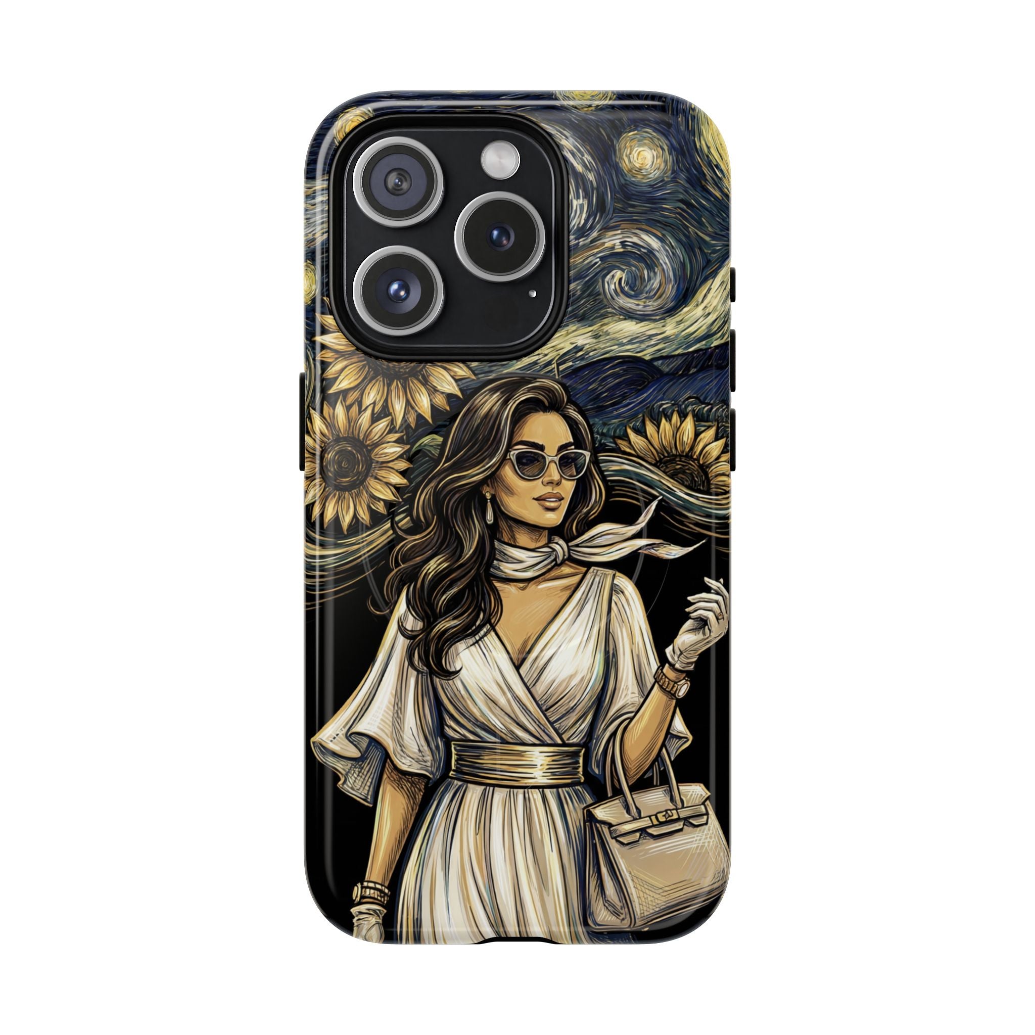 Van Gogh Night Sunflowers MagSafe iPhone Case | Chic Woman Art