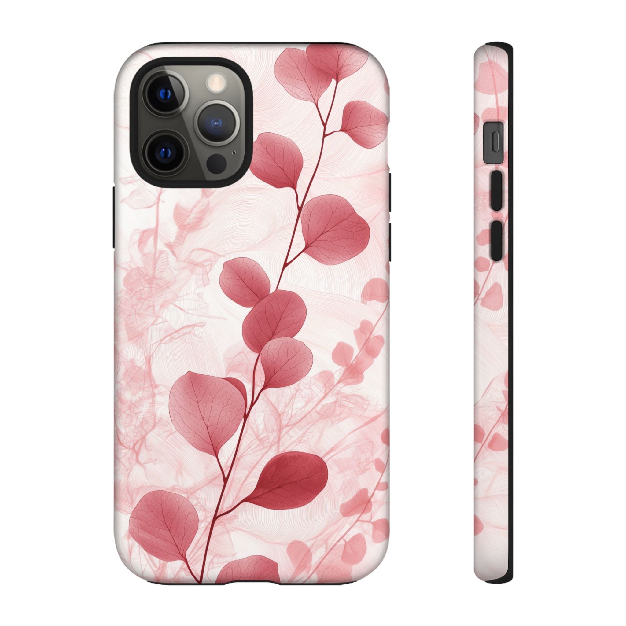 Pink Botanical Floral Eucalyptus iPhone Case