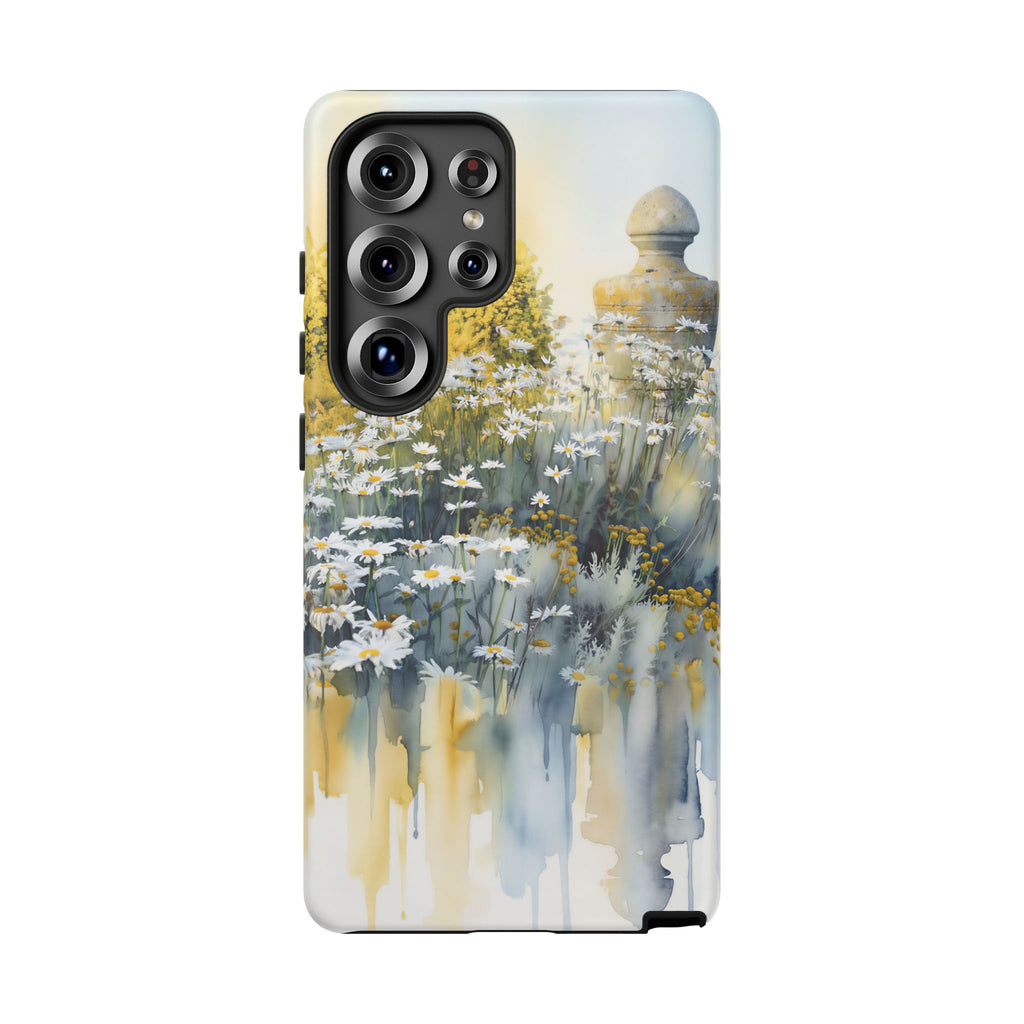 Watercolor Floral Daisy Garden Samsung Galaxy Phone Case