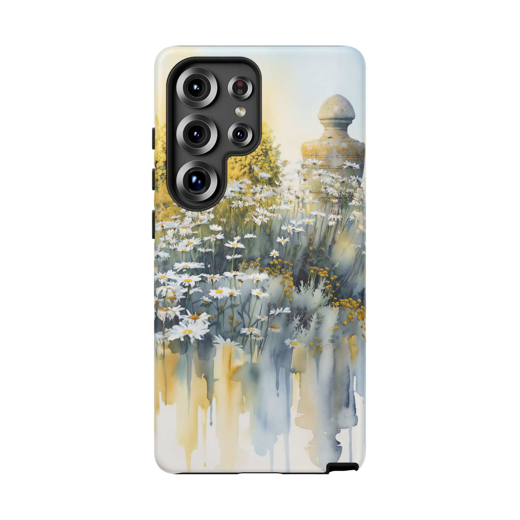 Watercolor Floral Daisy Garden Samsung Galaxy Phone Case