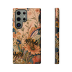 Honeybee Tough Samsung Galaxy Phone Case | Vintage Botanical Flower Cover