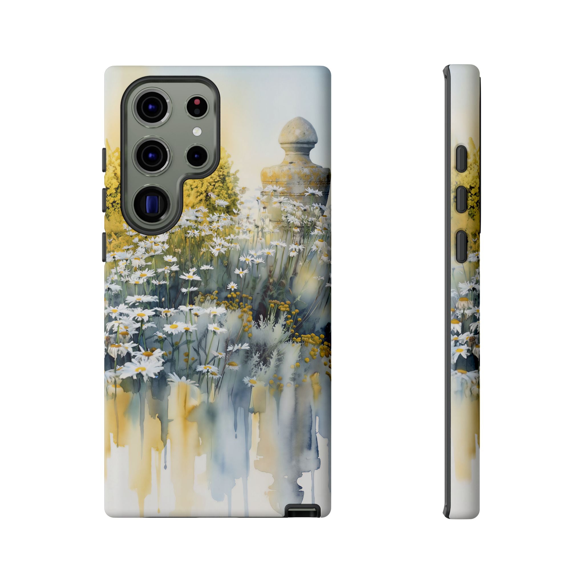Watercolor Floral Daisy Garden Samsung Galaxy Phone Case