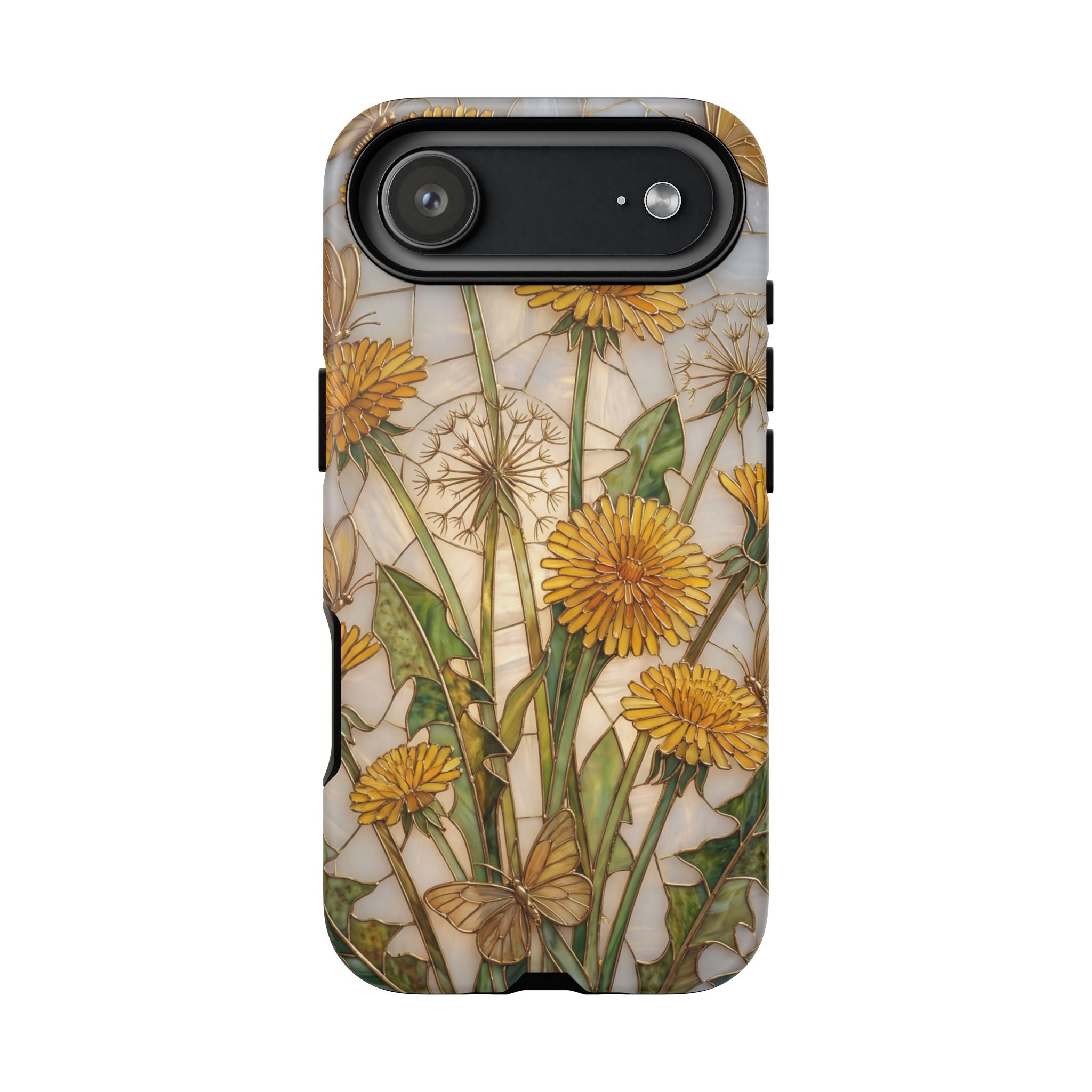 Dandelion Bouquet Tough iPhone Case — Floral Botanical Protective Cover
