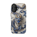 Asian Zodiac Dragon iPhone Case | Blue & White Porcelain Luxury Protective Case | Year of the Dragon Gift