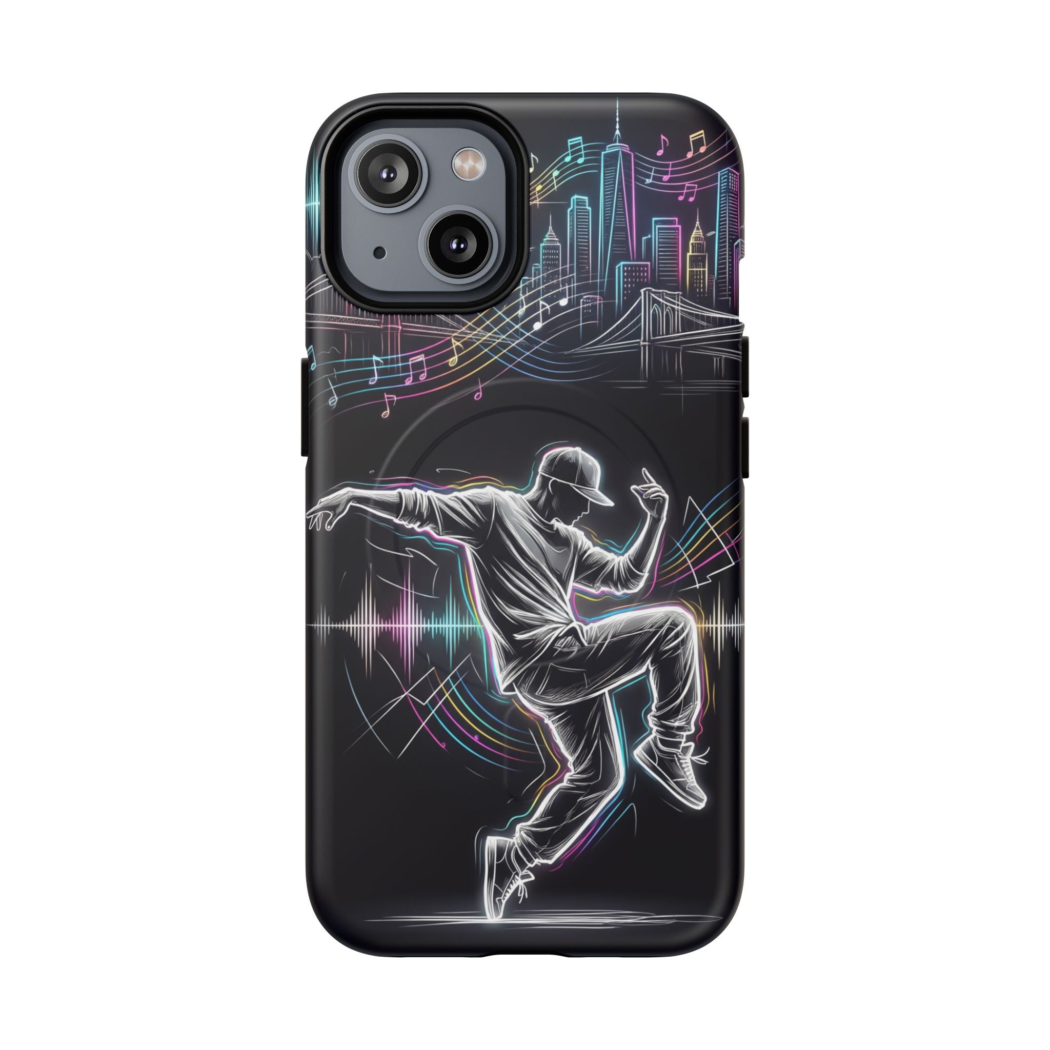 Dancer Neon Skyline MagSafe iPhone Case