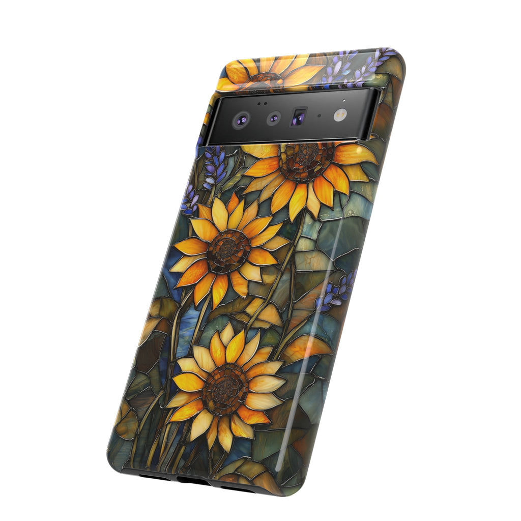 Sunflower Stained Glass Tough Google Pixel Case