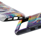 Colourful Skiing Drip Art Tough Google Pixel Phone Case