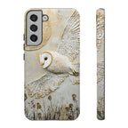 Barn Owl Samsung Galaxy Case — Elegant Flying Owl Wildlife