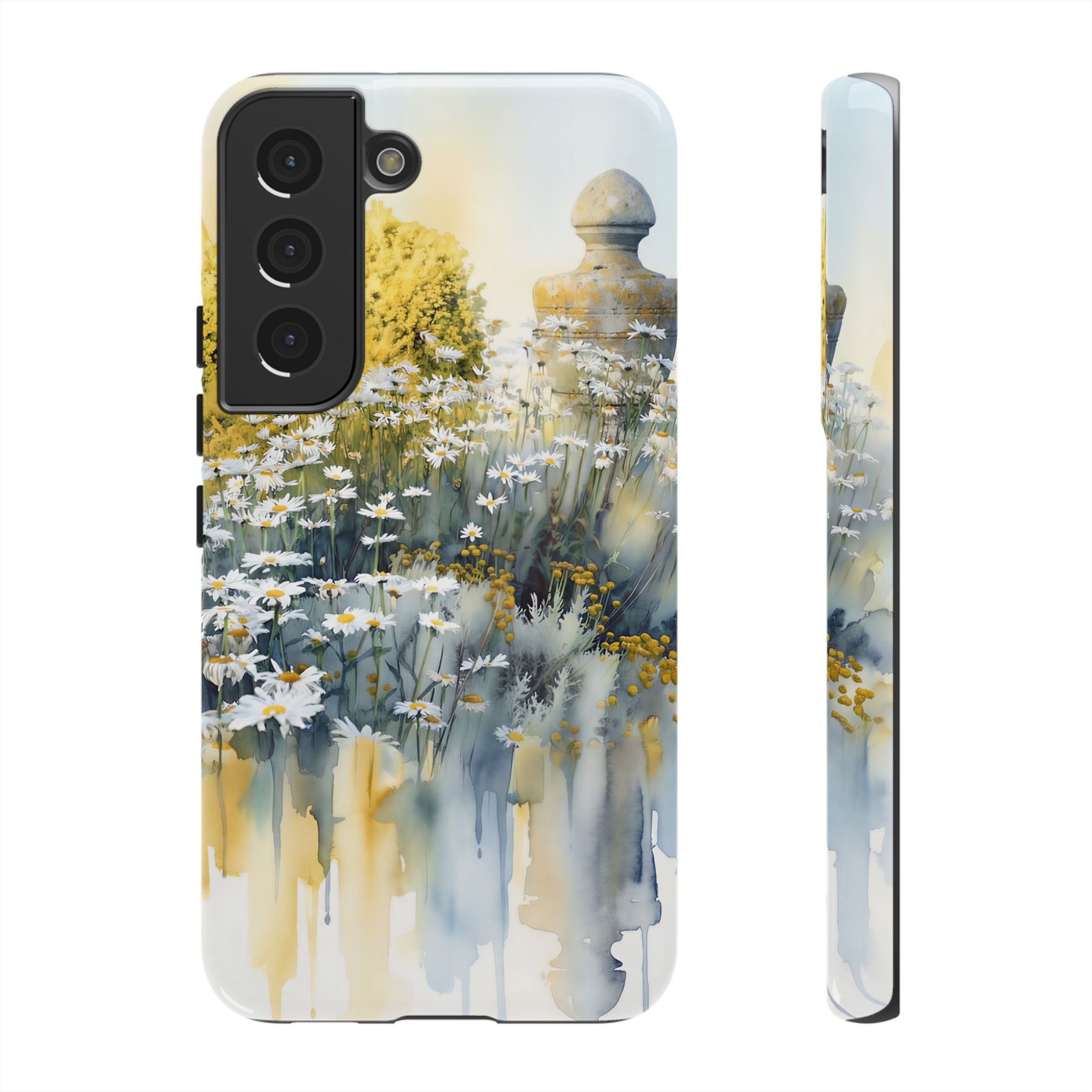 Watercolor Floral Daisy Garden Samsung Galaxy Phone Case