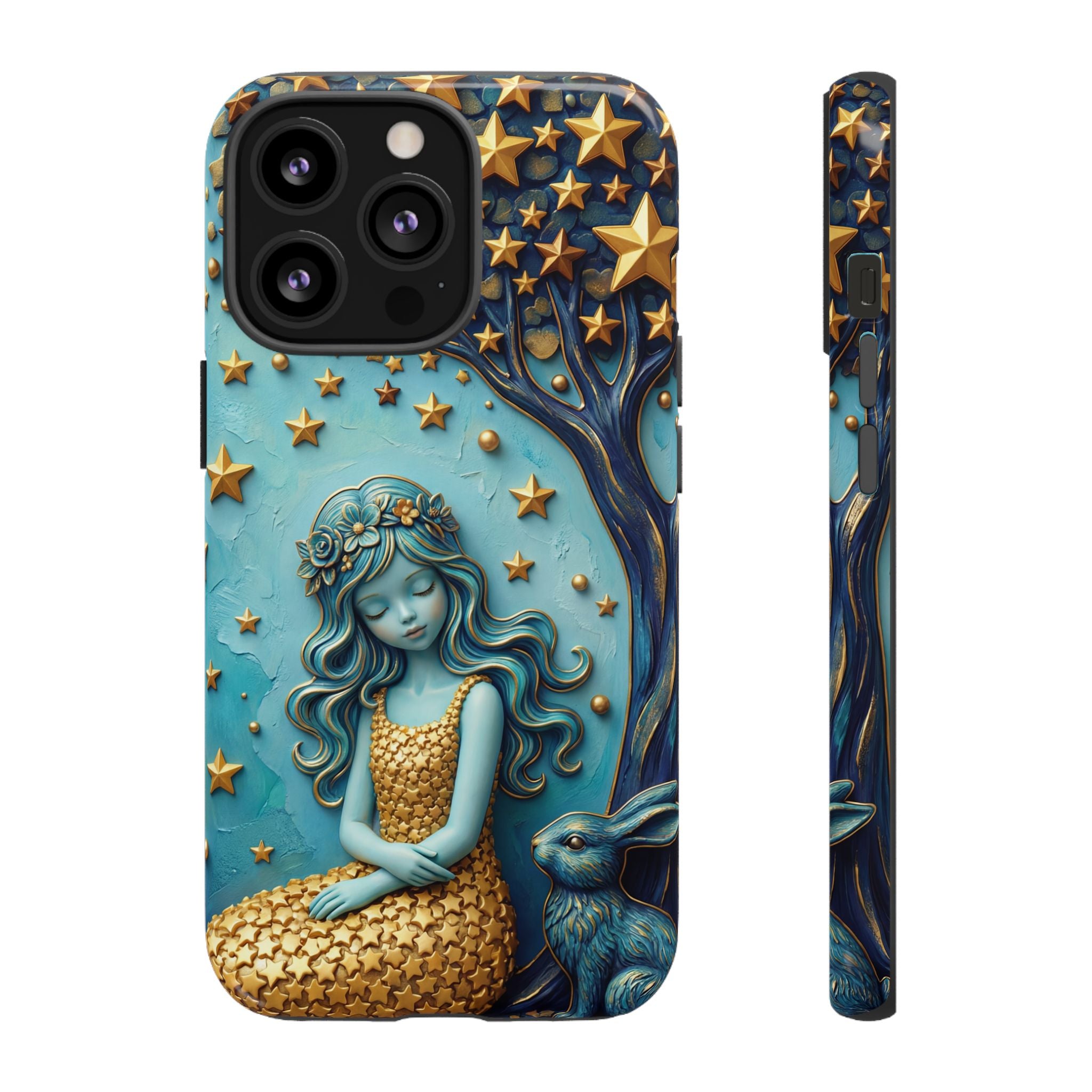 Dreamy Maiden & Star Tree iPhone Case