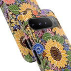 Sunflower & Wildflower Pattern Tough Google Pixel Phone Case