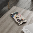 Custodia per Google Pixel Moto D'epoca Nonno Motociclista | Paesaggio Urbano Illustrato