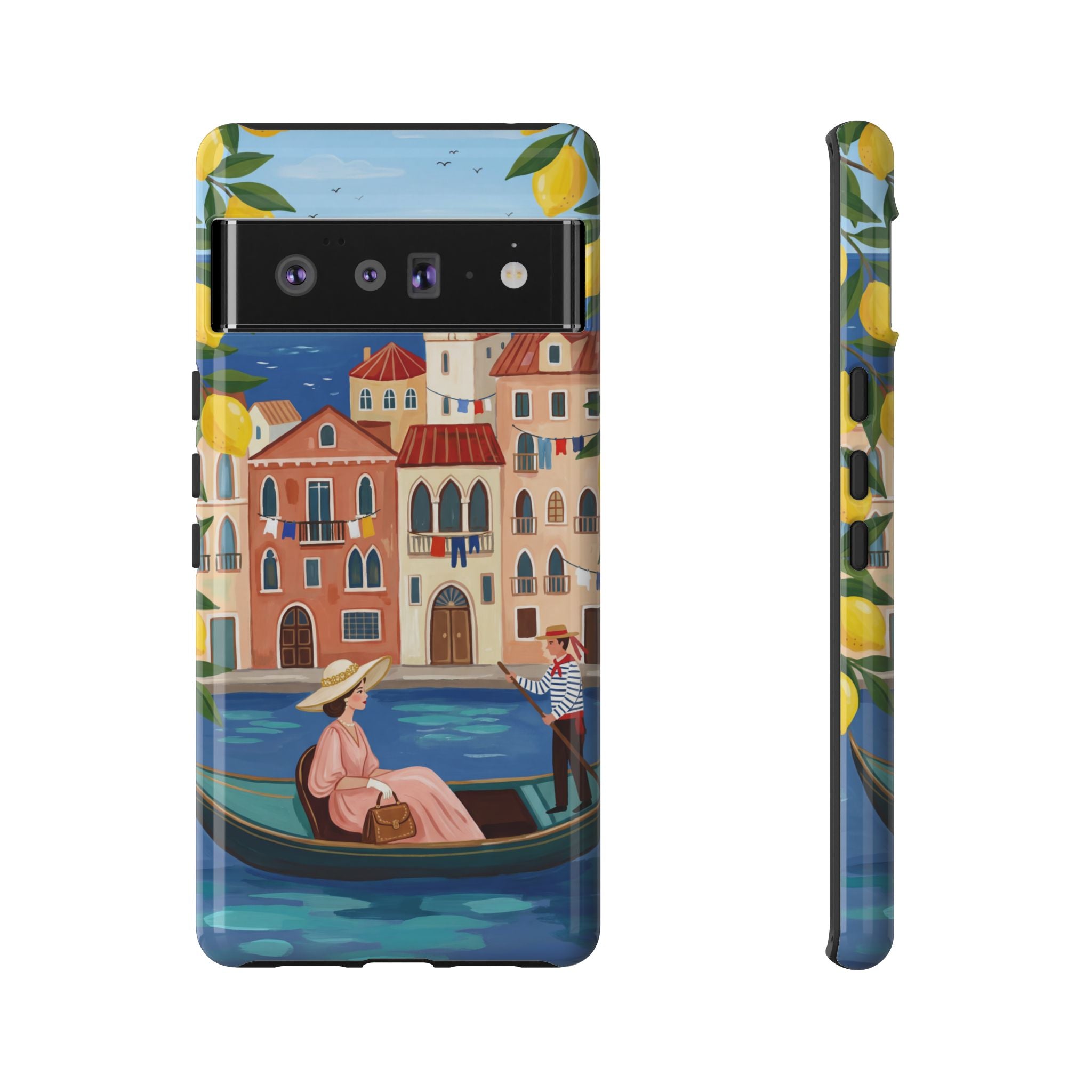 Venetian Gondola Google Pixel Phone Case | Lemon Coast Waterfront Travel