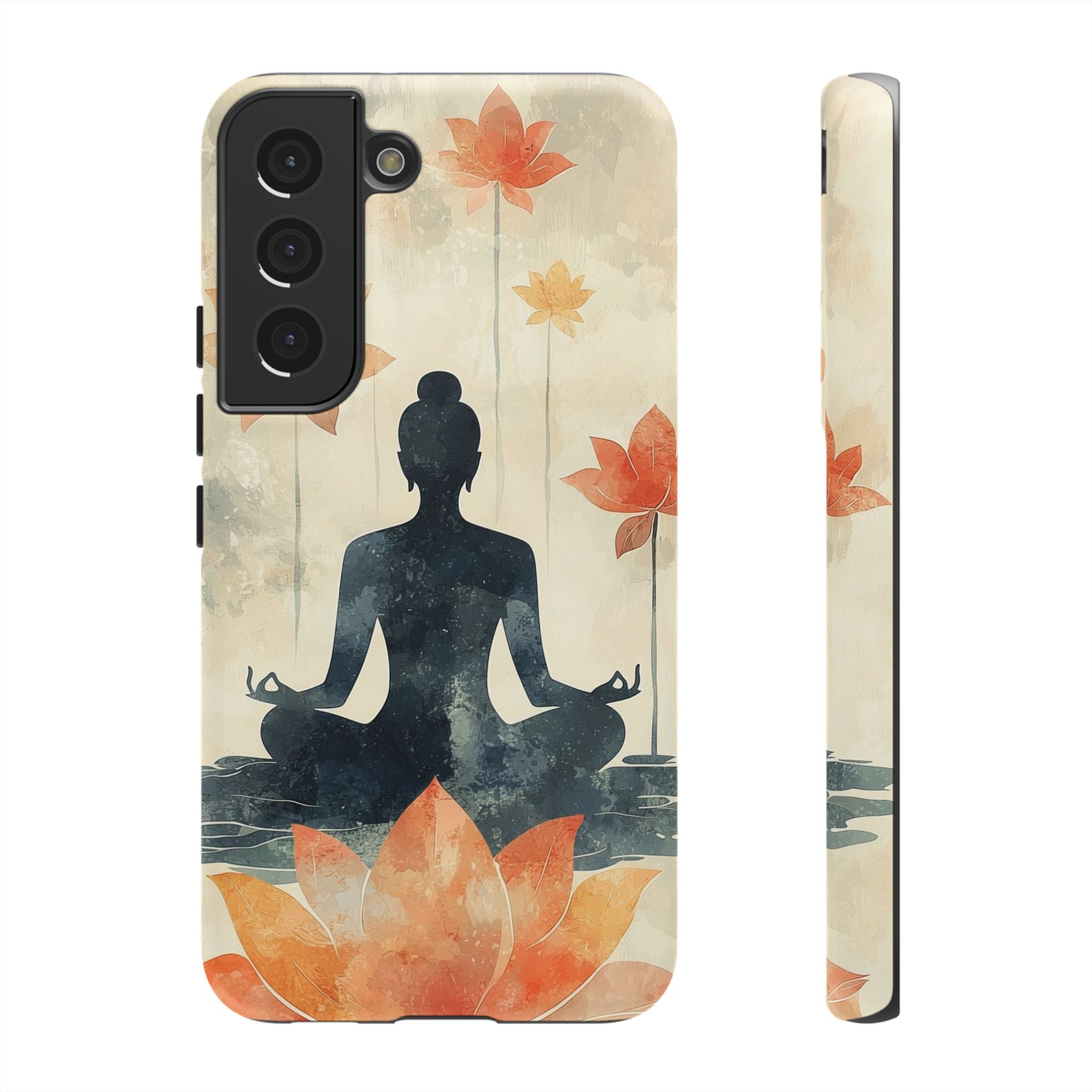 Yoga Lotus Samsung Galaxy Case | Meditative Silhouette