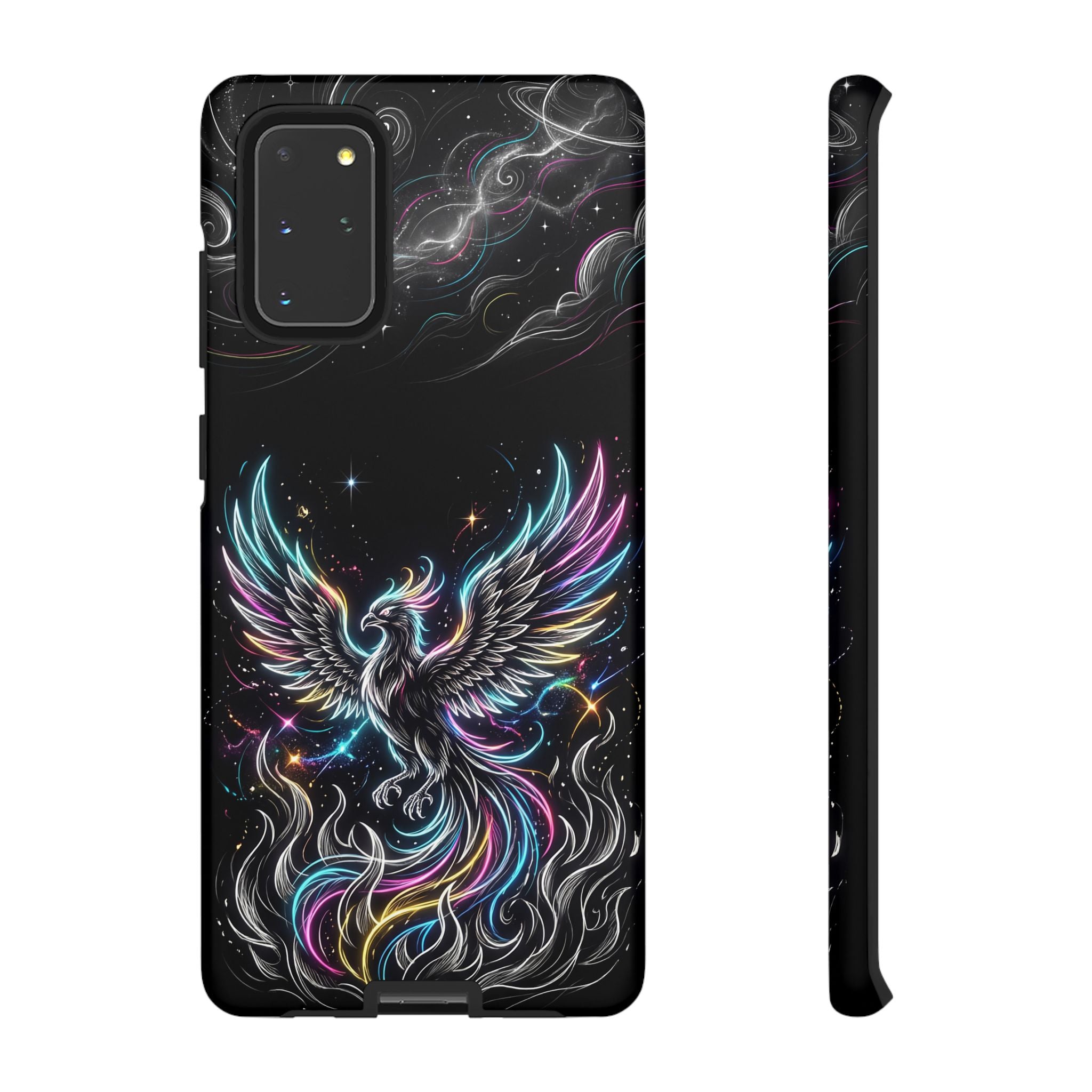 Colorful Neon Phoenix Tough Samsung Galaxy Phone Case
