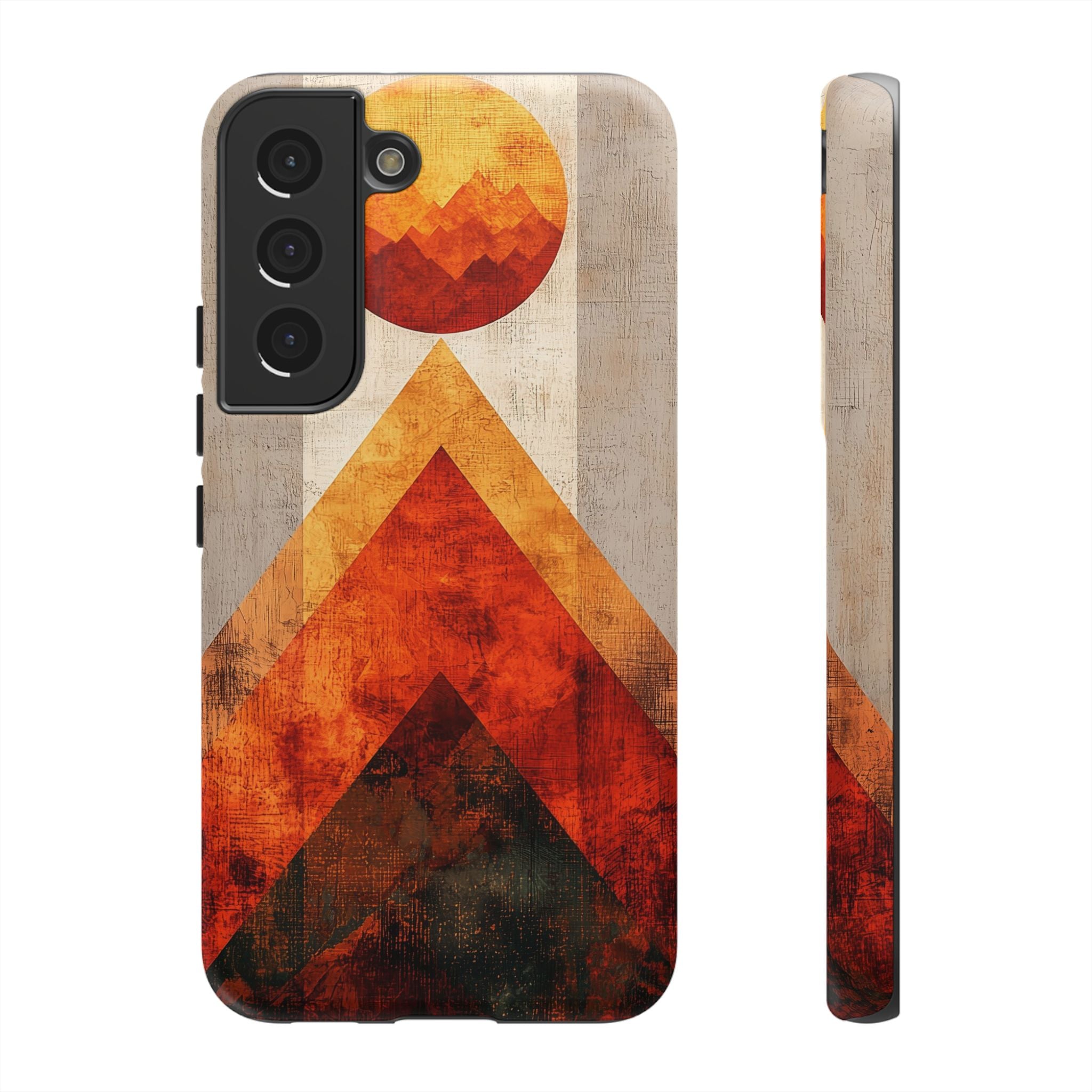 Retro Geometric Sunset Samsung Galaxy Case