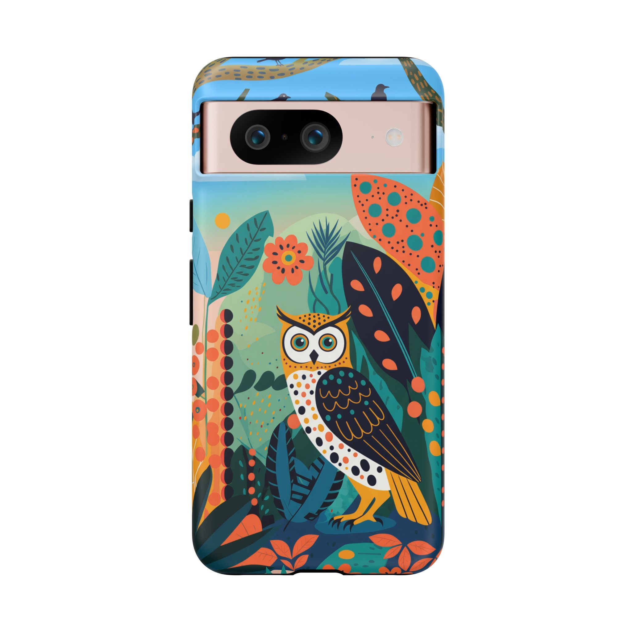 Botanical Forest Colourful Owl Google Pixel Phone Case