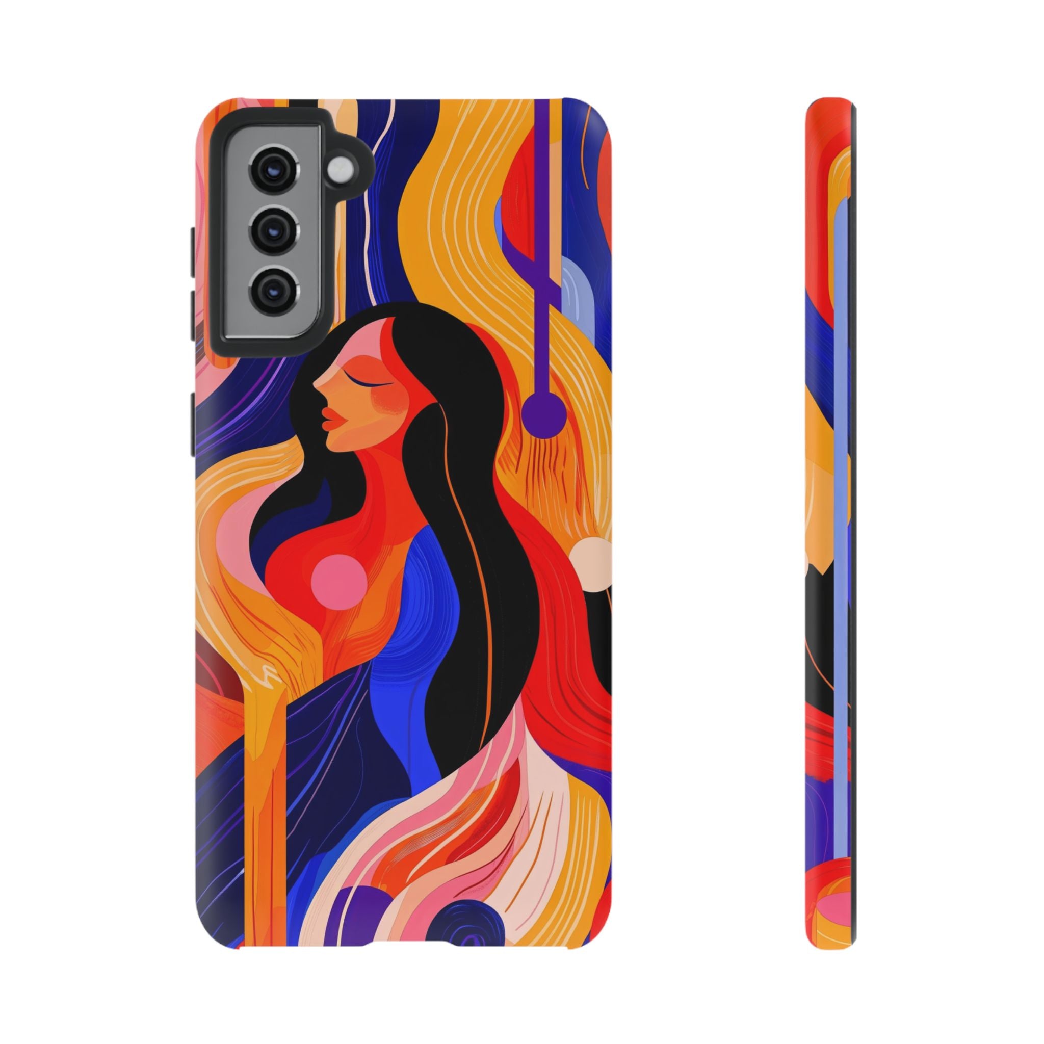 Abstract Colourful Woman Samsung Galaxy Tough Case | Vibrant Artistic