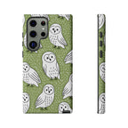 Barn Owl Samsung Galaxy Phone Case | Woodland Owl Pattern Cover