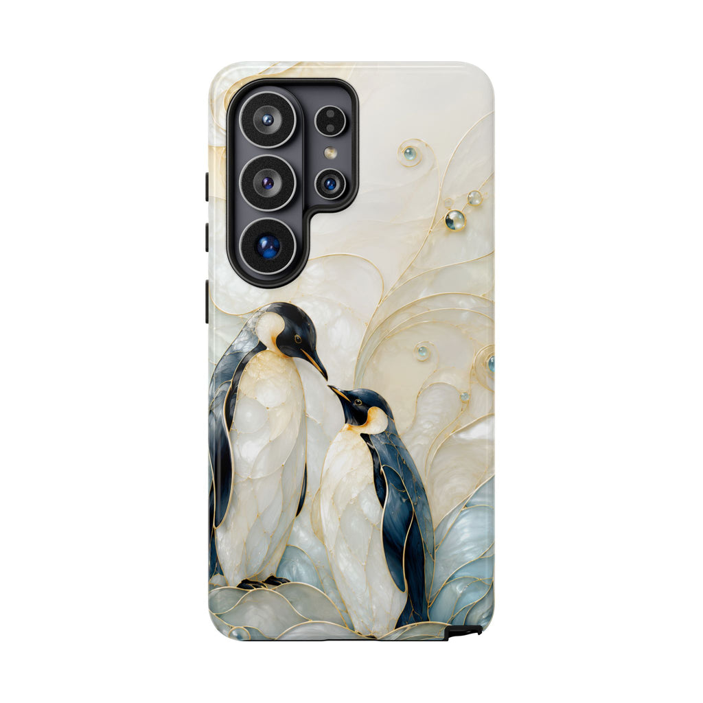 Penguin Samsung Galaxy Phone Case | Cute Penguin Couple Phone Case