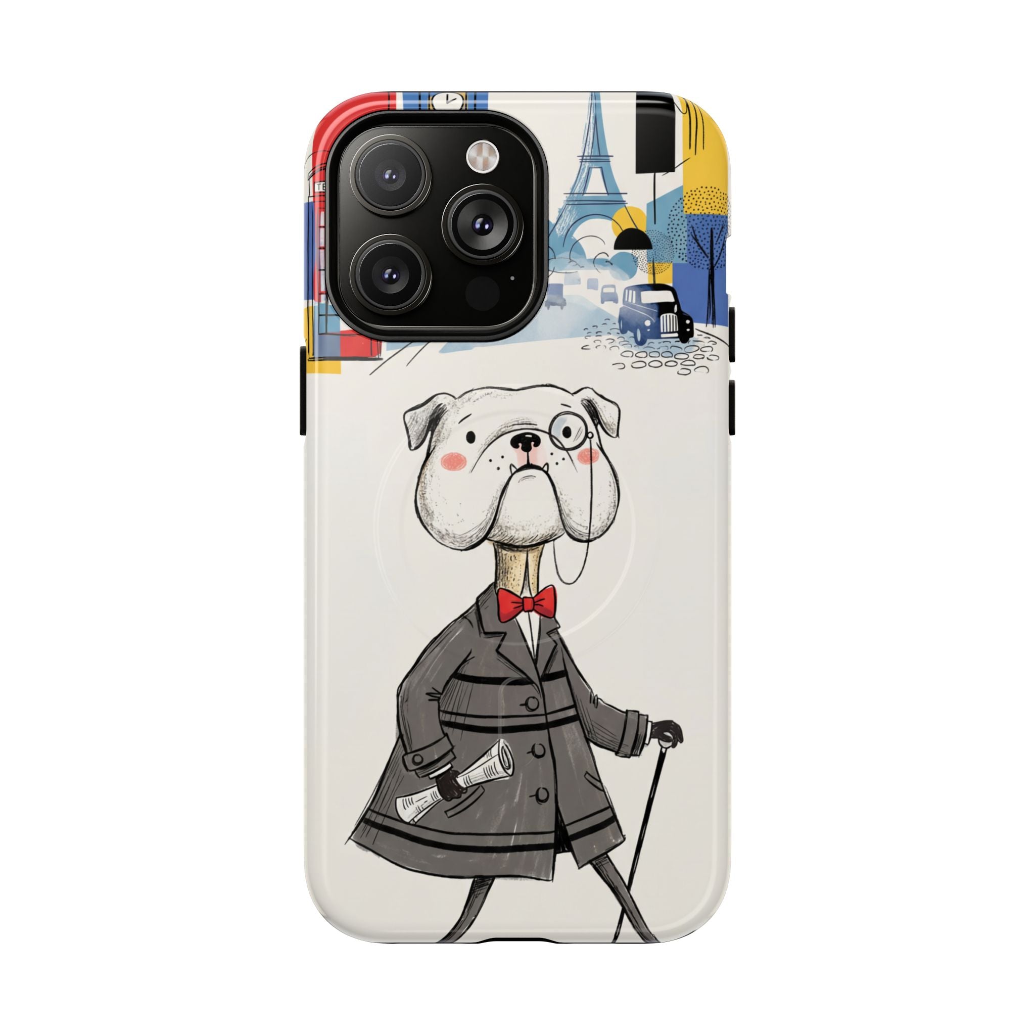 Vintage Dapper Gentleman Bulldog MagSafe iPhone Case