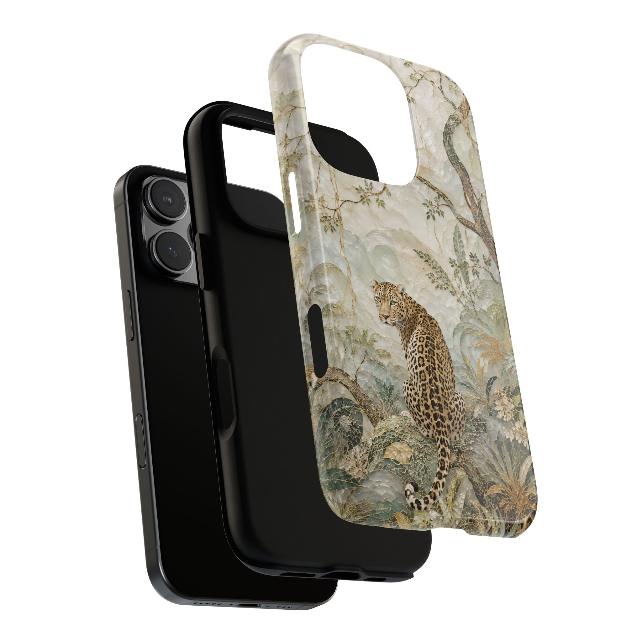 Leopard Floral iPhone Case | Vintage Botanical Phone Case