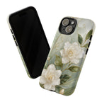 White Floral iPhone Case | Sage Green Botanical iPhone Case