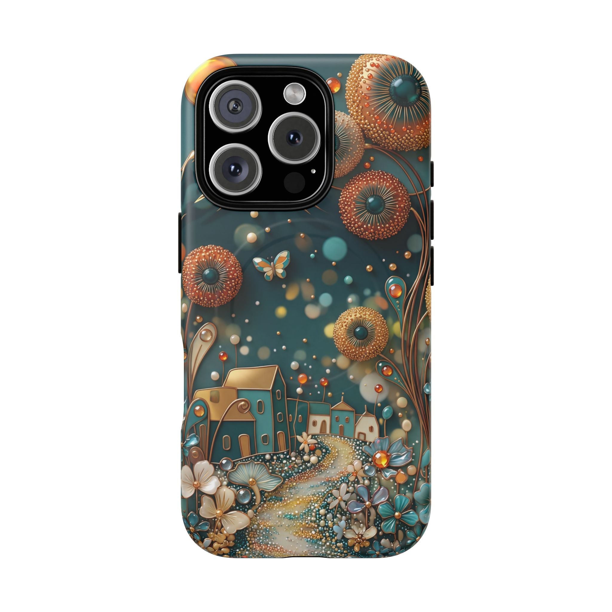 Custodia MagSafe per iPhone con fantasia floreale | Design Dreamy Cottage Garden