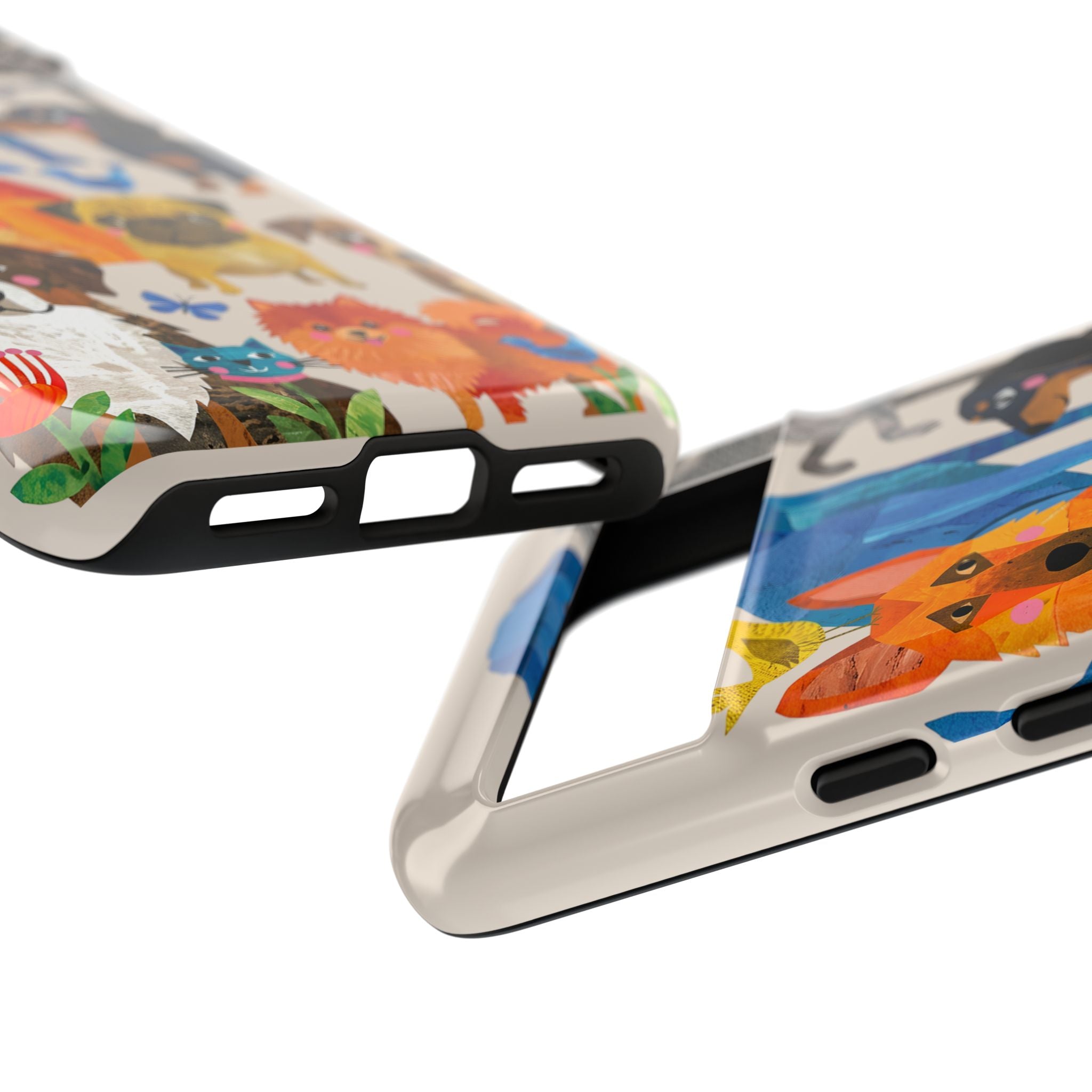 Colorful Dogs Pattern Google Pixel Phone Case | Cute Watercolor Puppy Design Tough Case