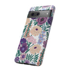 Floral Purple Garden Google Pixel Phone Case | Tough Protective Phone Cover