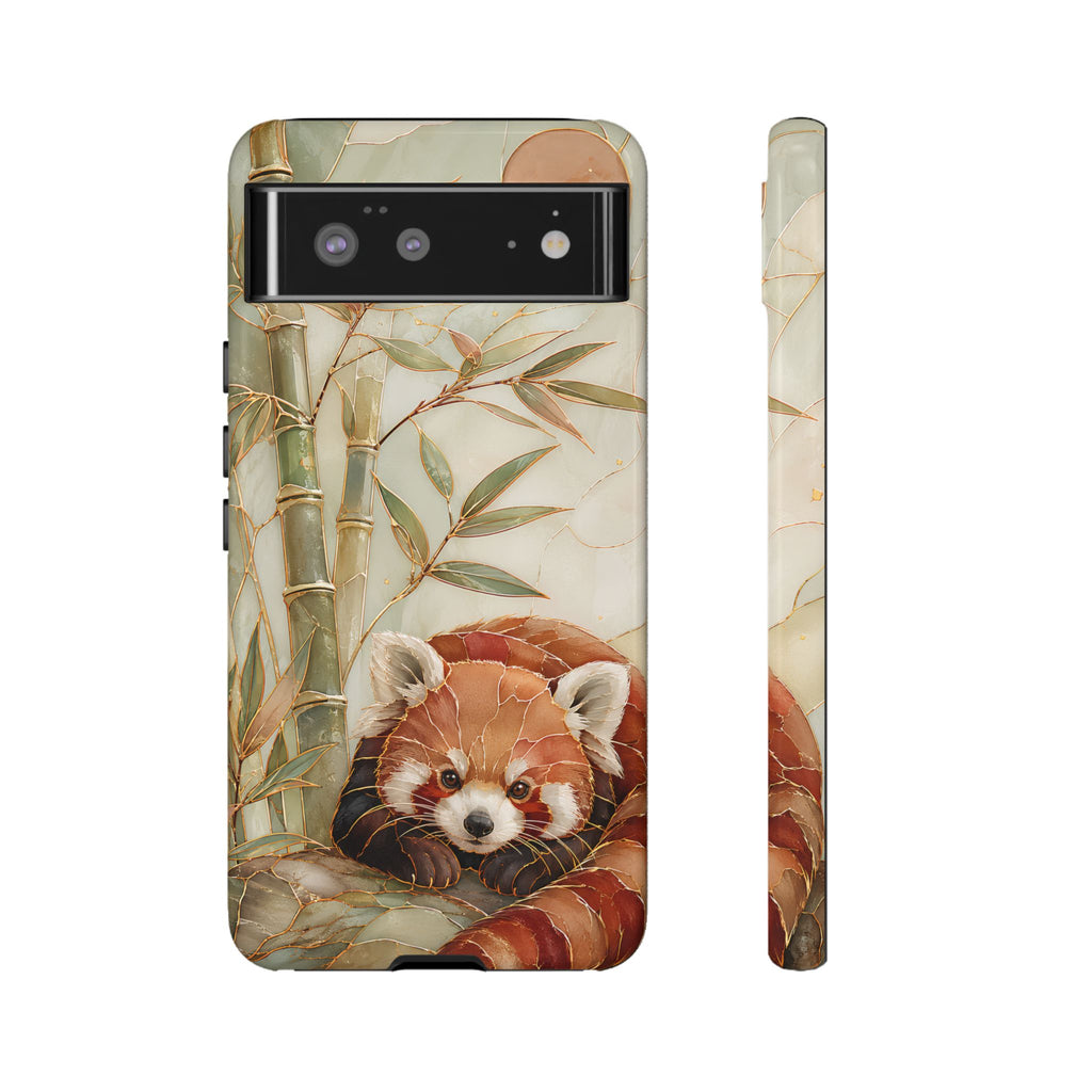 Red Panda Google Pixel Phone Case | Bamboo Forest Phone Case