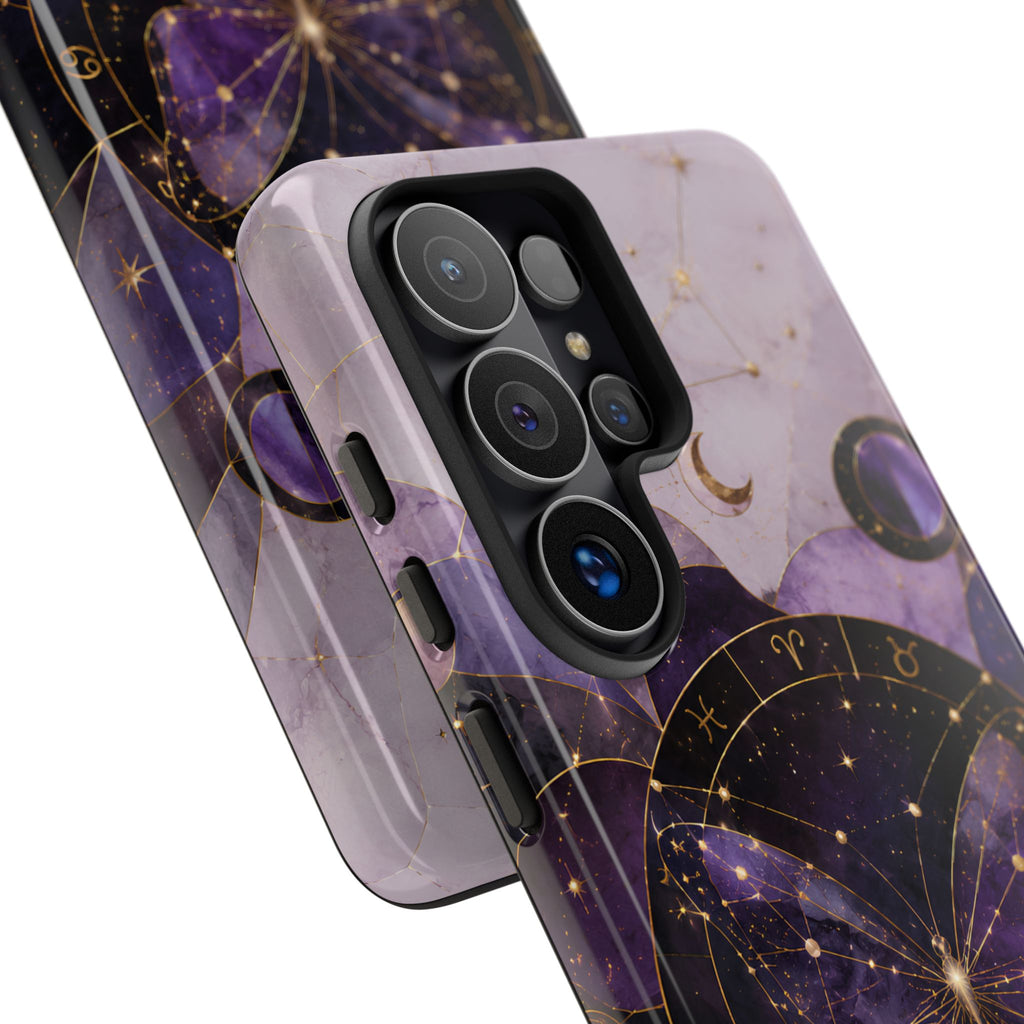 Celestial Butterfly Samsung Galaxy Phone Case | Zodiac Moon Phase Phone Case