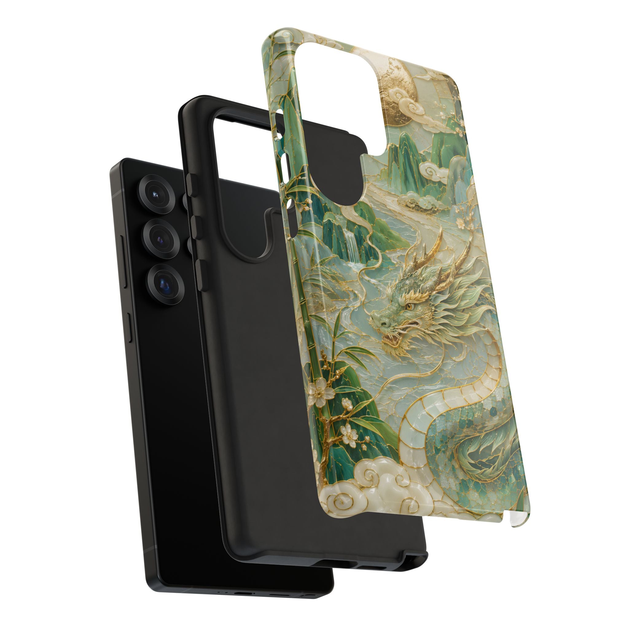 Chinese Dragon Samsung Galaxy Phone Case | Jade Dragon Art Cover