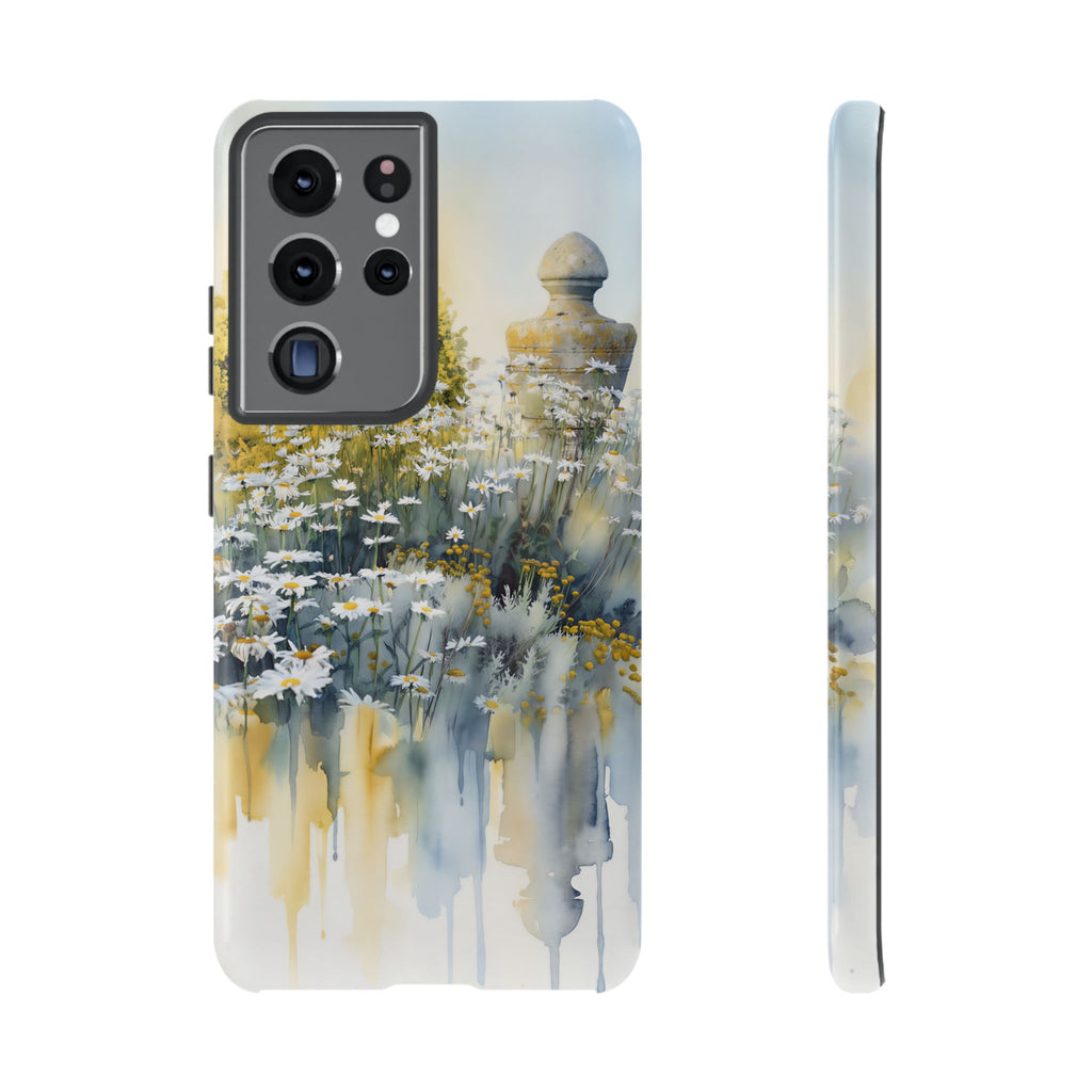 Watercolor Floral Daisy Garden Samsung Galaxy Phone Case
