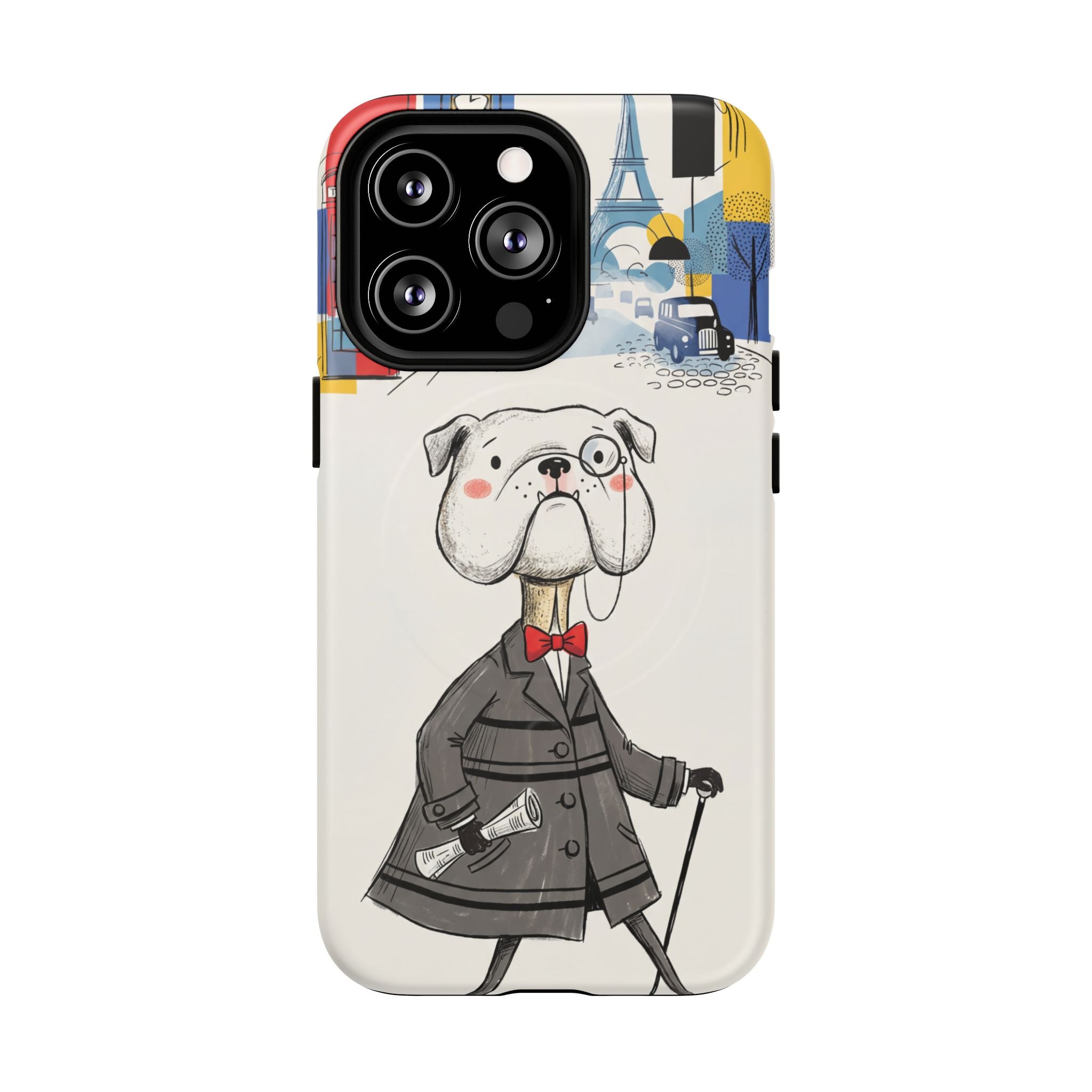 Vintage Dapper Gentleman Bulldog MagSafe iPhone Case
