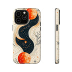Astrology Galaxy iPhone Case | Red Moon Celestial