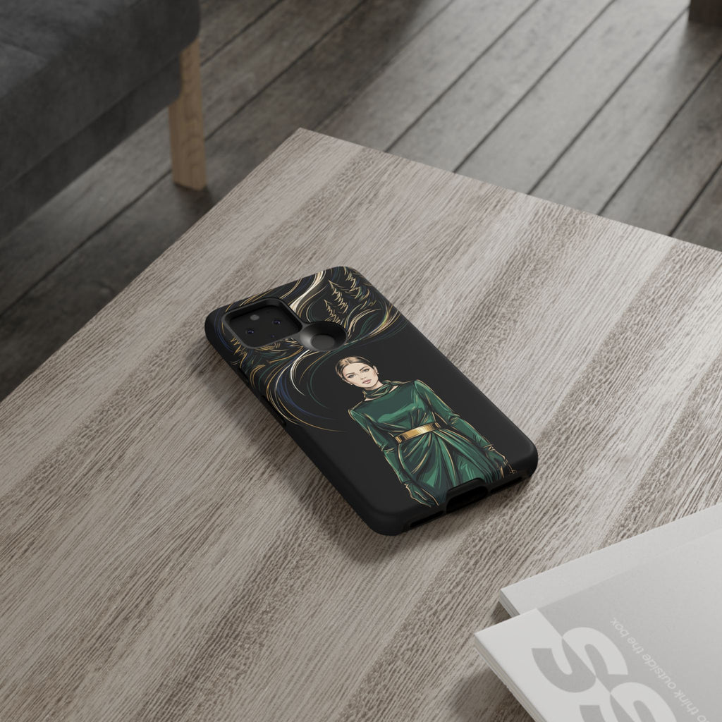Custodia per Google Pixel Donna Elegante nella Foresta