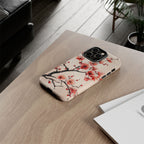 Cherry Blossom iPhone Case | Floral Tough Case with Pink Blossom Branch Design