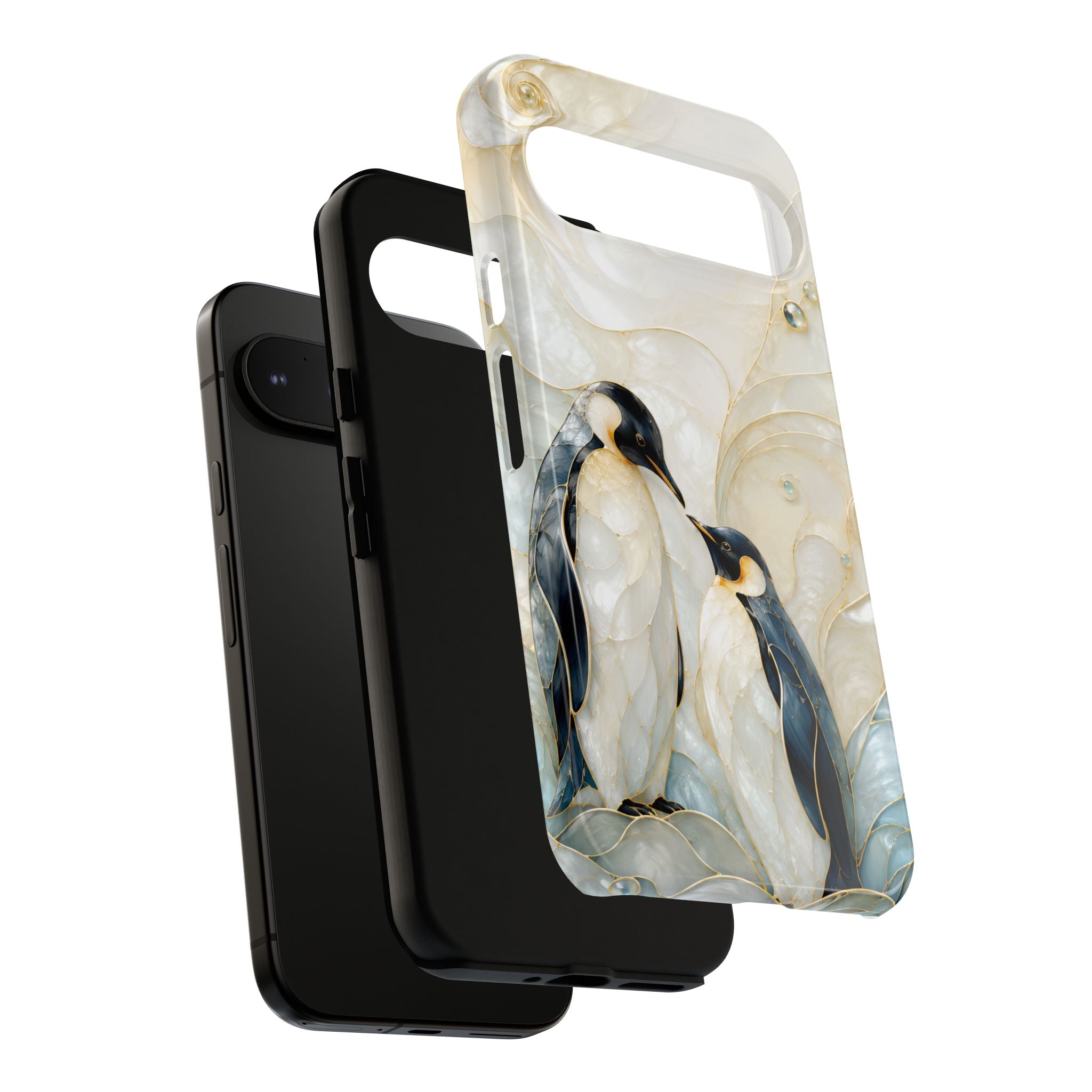 Penguin Google Pixel Phone Case | Cute Penguin Couple Phone Case