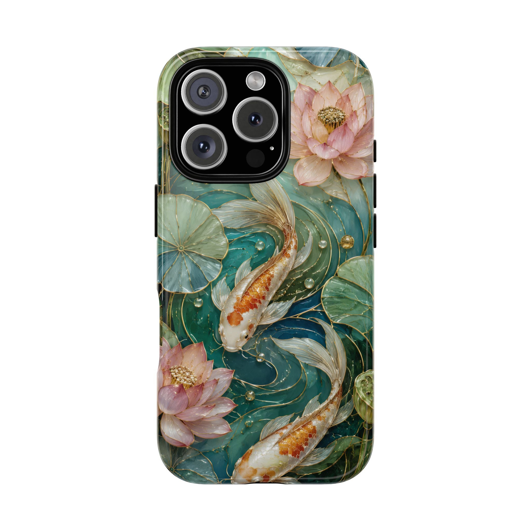 Koi Fish iPhone Case | Lotus Pond Art Cover