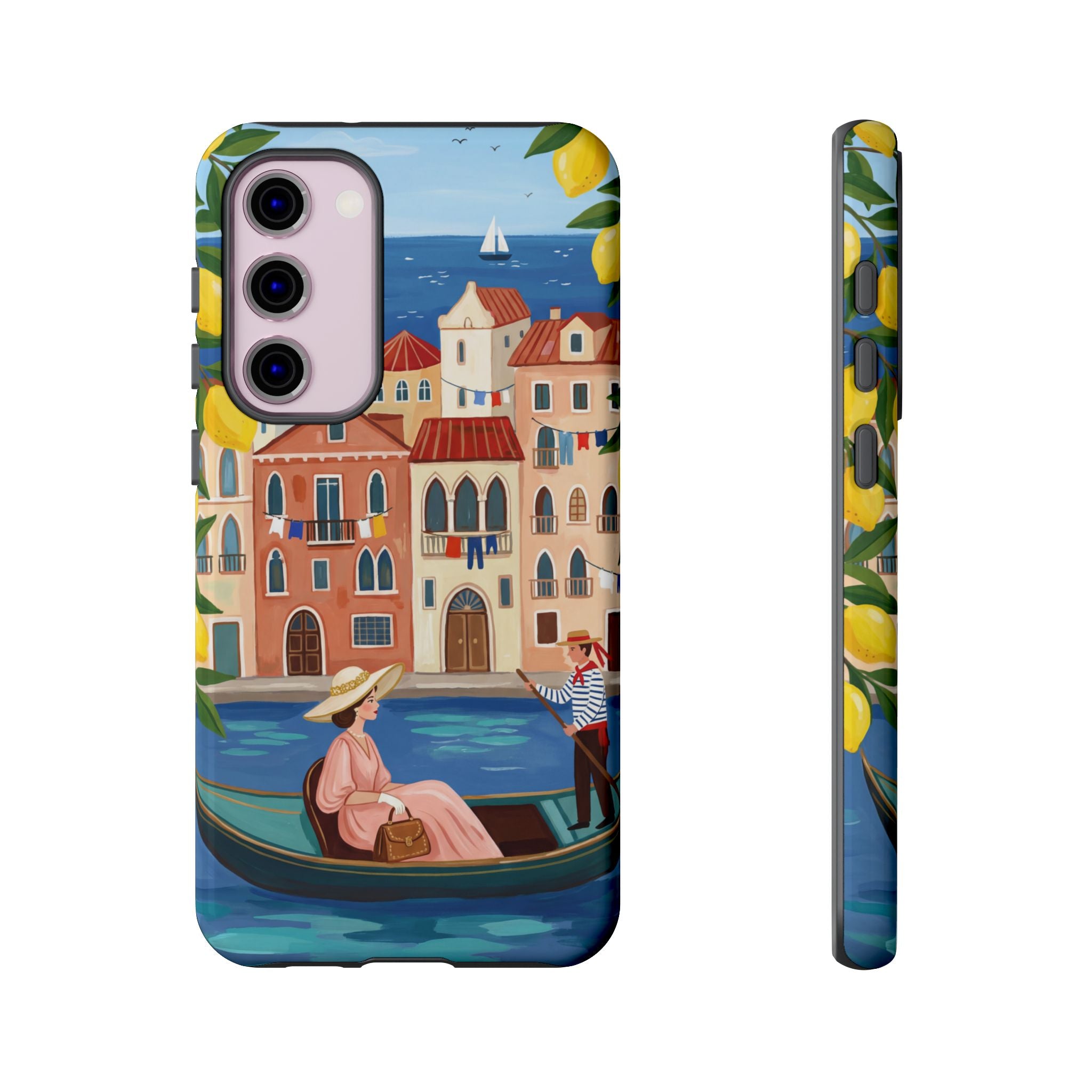 Venetian Gondola Samsung Galaxy Phone Case | Lemon Coast Waterfront Travel