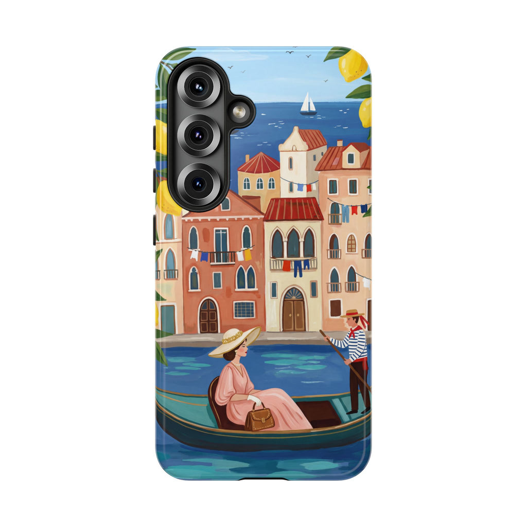Venetian Gondola Samsung Galaxy Phone Case | Lemon Coast Waterfront Travel