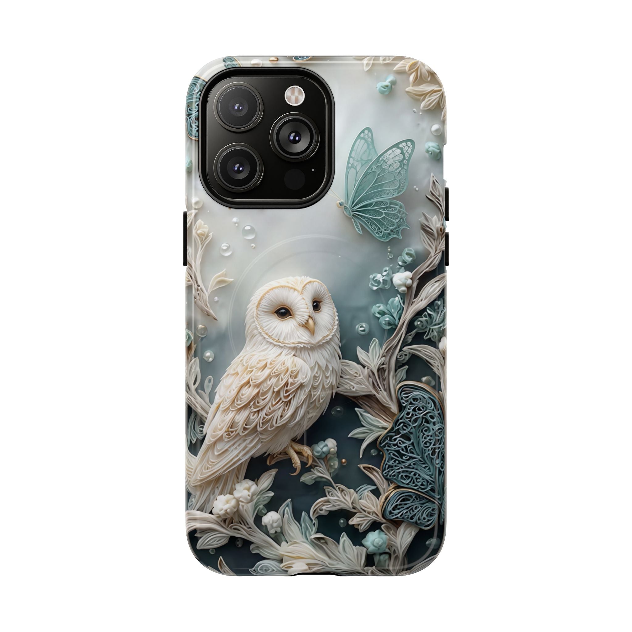 Barn Owl Floral MagSafe Phone Case
