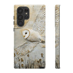 Barn Owl Samsung Galaxy Case — Elegant Flying Owl Wildlife