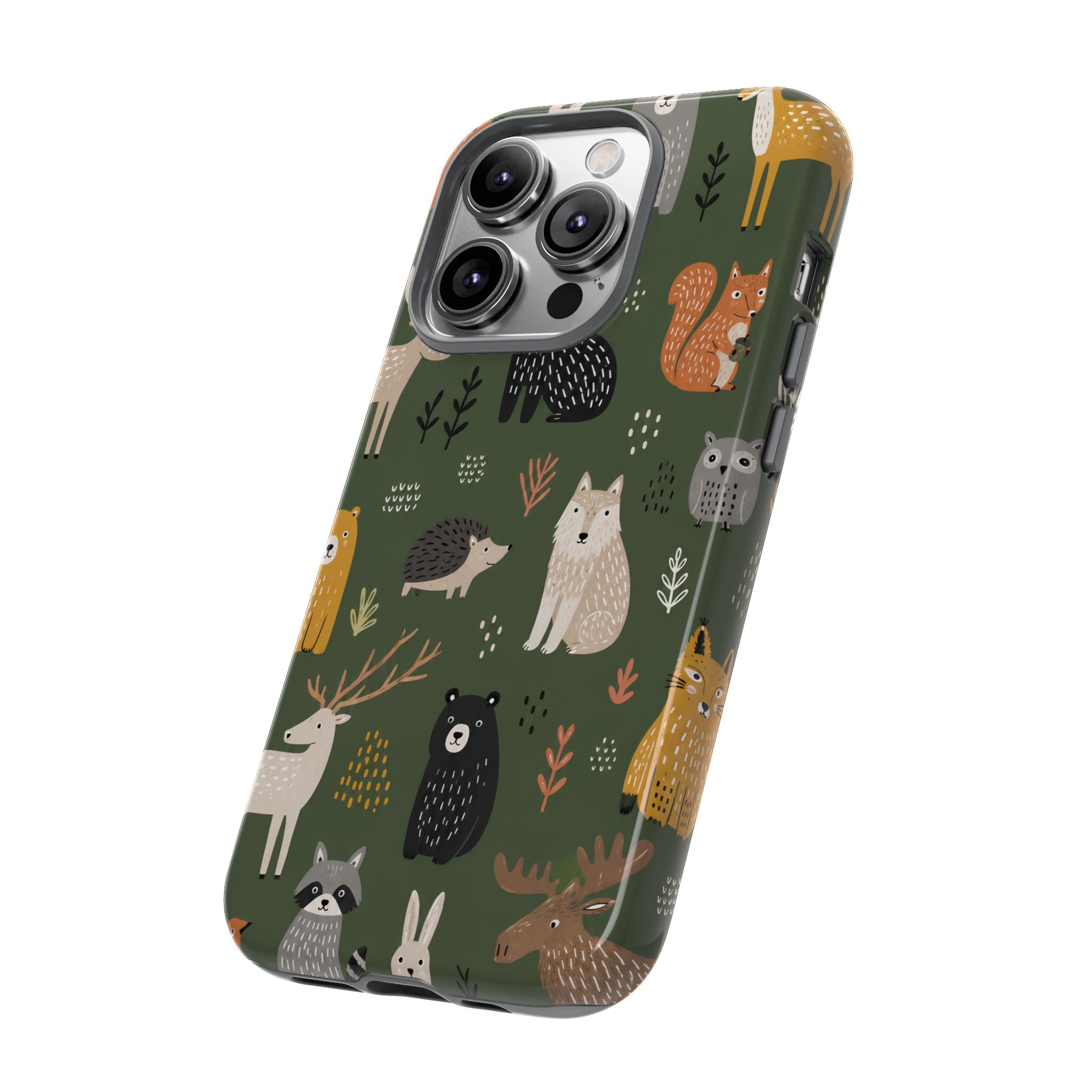 Woodland Animals iPhone Case | Forest Creature Art Cover
