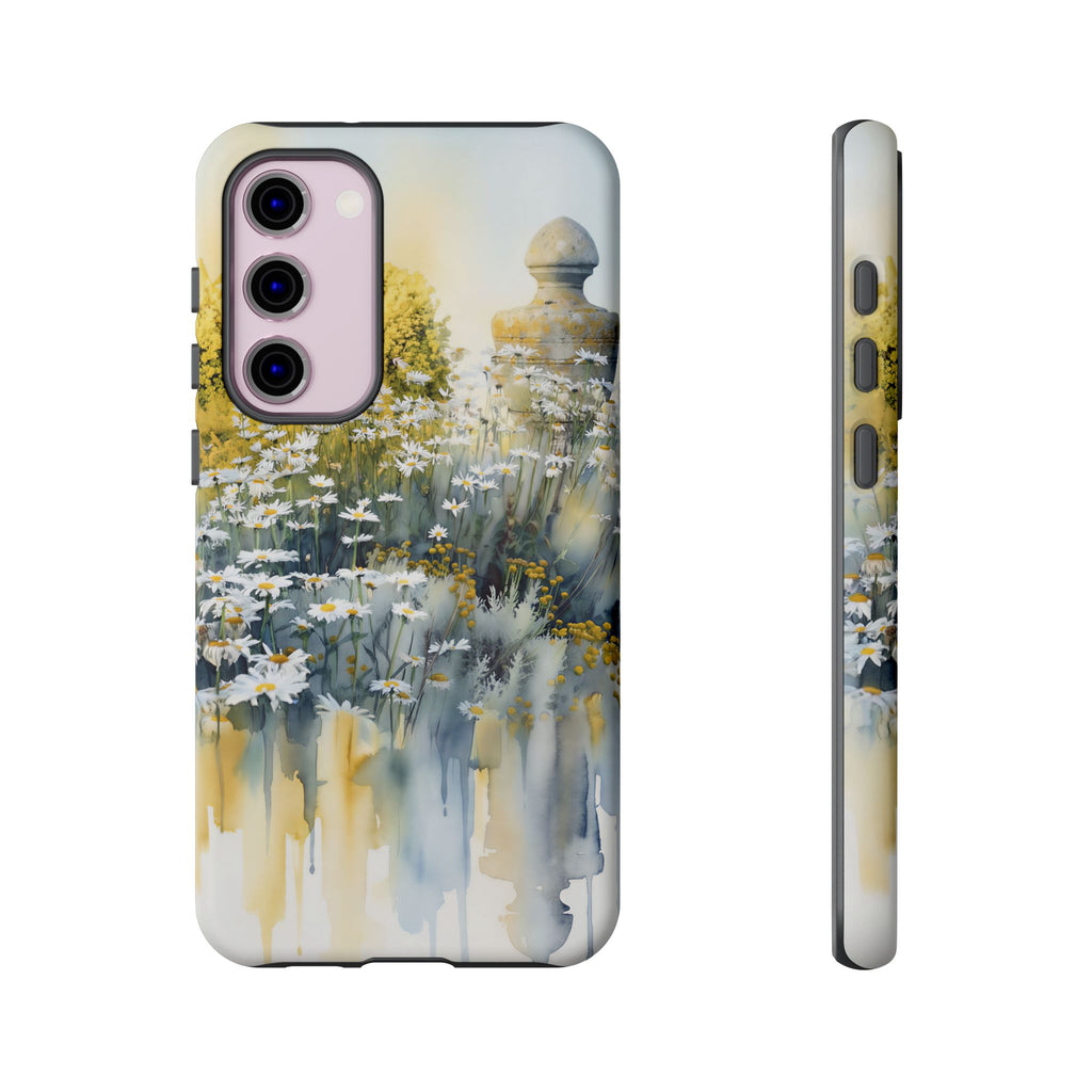 Watercolor Floral Daisy Garden Samsung Galaxy Phone Case
