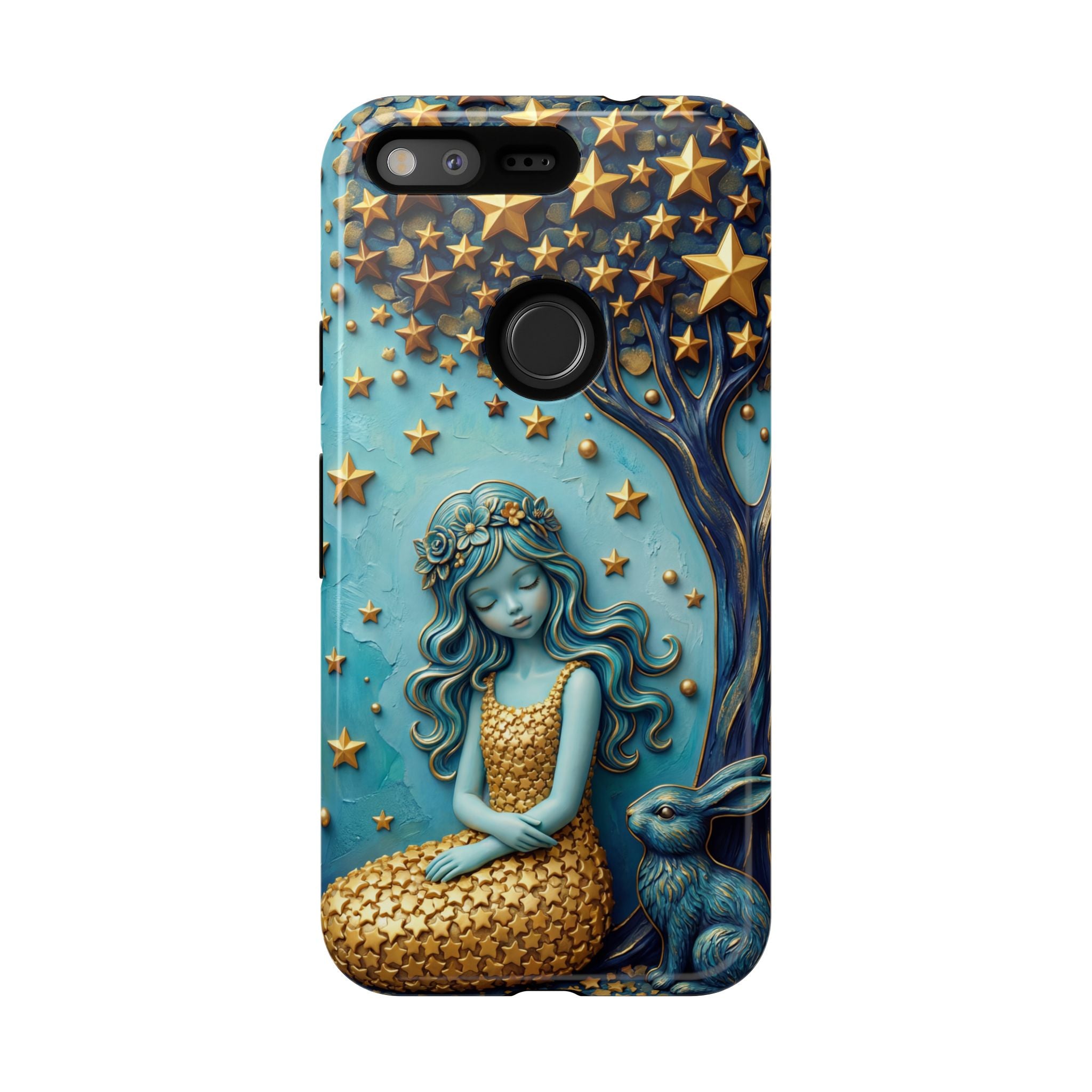 Dreamy Maiden & Star Tree Art  Google Pixel Case