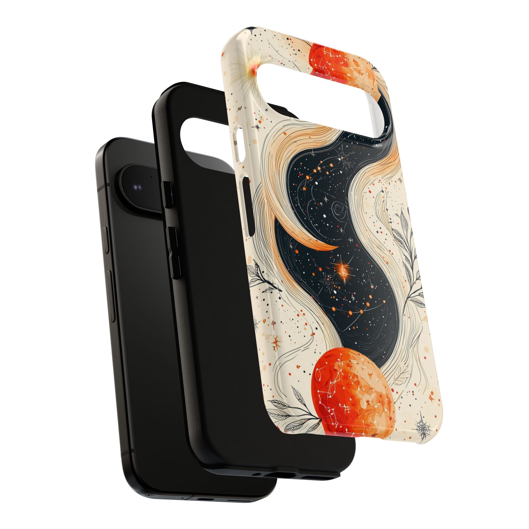 Astrology Galaxy Google Pixel Case | Red Moon Celestial