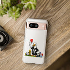 Funny Goose Referee Google Pixel Phone Case | Soccer Red Card Art Cover
